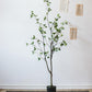 Artificial Green Leaf Faux Tree In Pot
