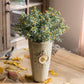 Artificial Plant Silk Small Orchid Stem Set in Yellow 13" Tall