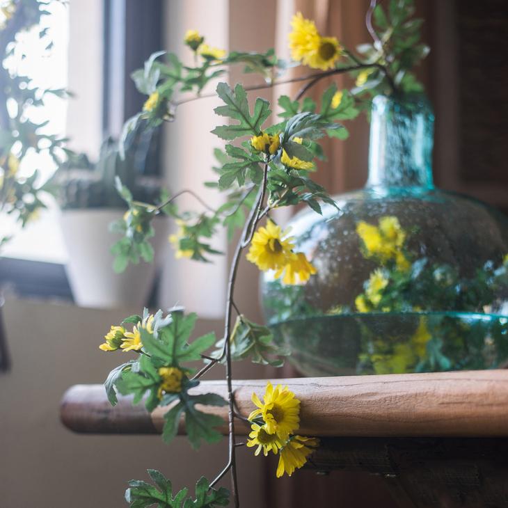 Artificial Sunflower Vine 67" Long