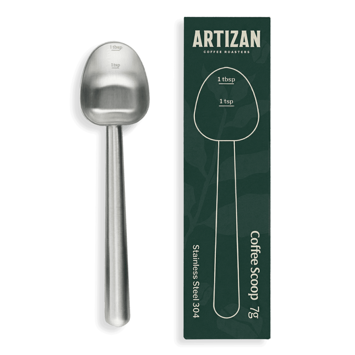 Artizan Coffee 1 Tbsp Coffee Measuring Scoop, Stainless Steel Copper Scoop for Ground Coffee, Beans, Tea & More - 7g, 17 cm Long Handle