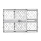 Portable Pet Gate 26 -40 Wide Pressure Mount No Tools Light Gray 8871 Paws