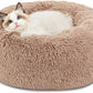 Anti-Slip round Fluffy Plush Faux Fur Pet Bed