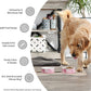 Paw & Patch Ceramic Pet Collection, Medium Set, 6X2", Gray, 2 Piece