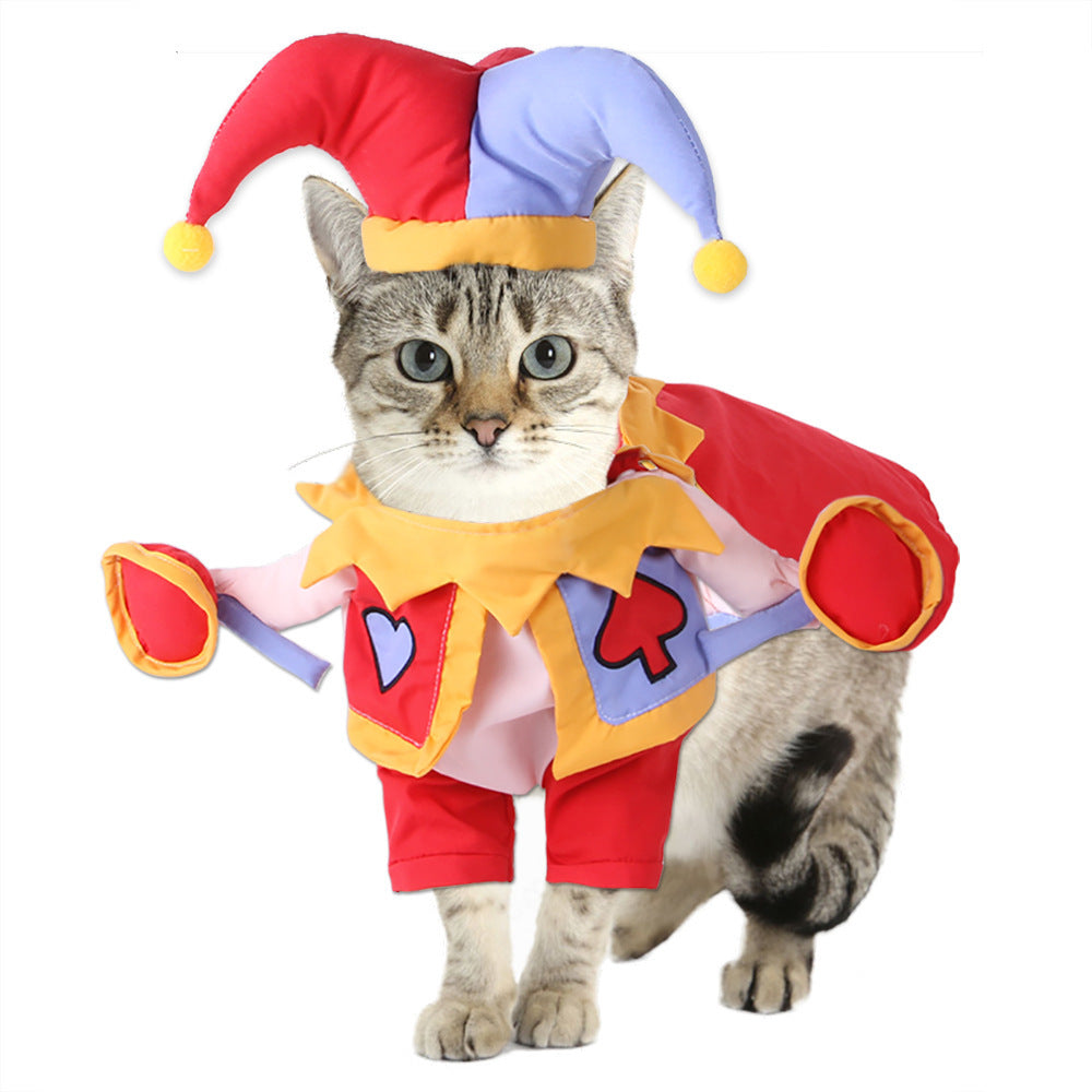 Pet Costume Cat Transformation Funny Holiday Dress-Up Outfit