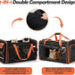 Extra Large Cat Carrier Expandable 2 Cats Travel Carrier with Litter Box