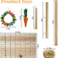 Rabbit Chew Toys Scratch Board Bunny Teeth Grinding Toy Set Small Pet