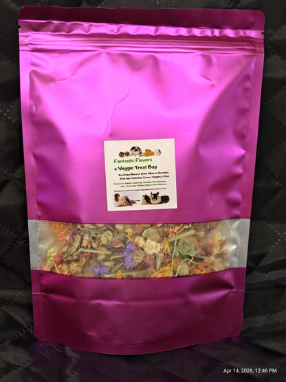 Fantastic Flowers & Veggie Blend for Chinchillas, Guinea Pigs & Rabbits & More