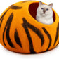 Merino Wool Cat Cave – Handmade Hideaway, 20 Styles