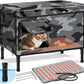 Heated Outdoor Cat House with 6-Layer Insulation – Medium & XL