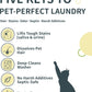 Pet Hair & Odor Laundry Remover Powder|Dissolves Dog & Cat Hair|6-Month Supply