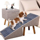 Dog Stairs for Couch 2 in 1 Foldable Pet Steps Ottoman Non Slip