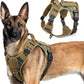No Pull Tactical Dog Harness Molle Vest Adjustable Medium Large Dogs