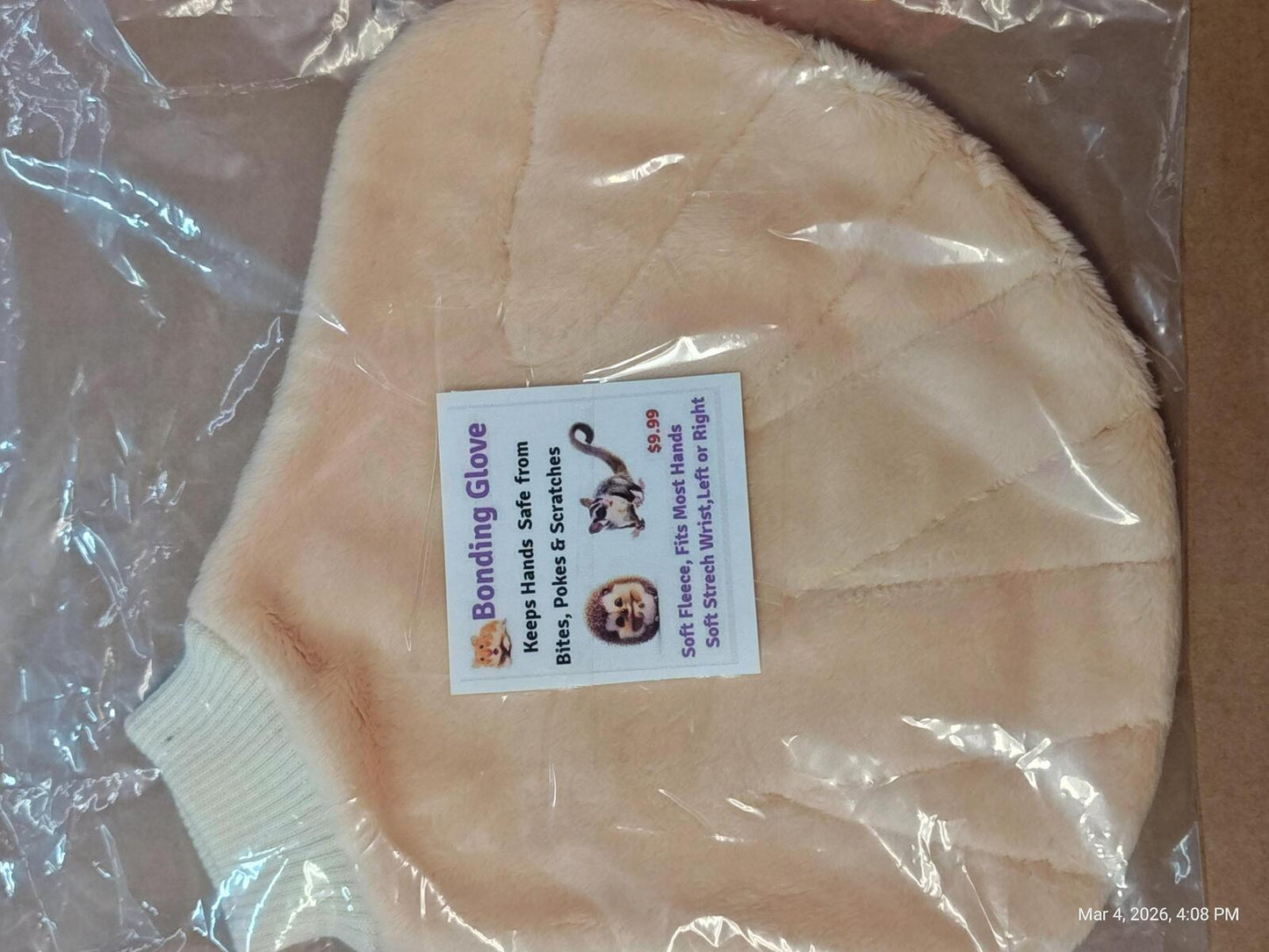 Bonding No-Bite Super Soft Fleece Glove for Small Pets – Cozy Comfort by PNC Family Finds