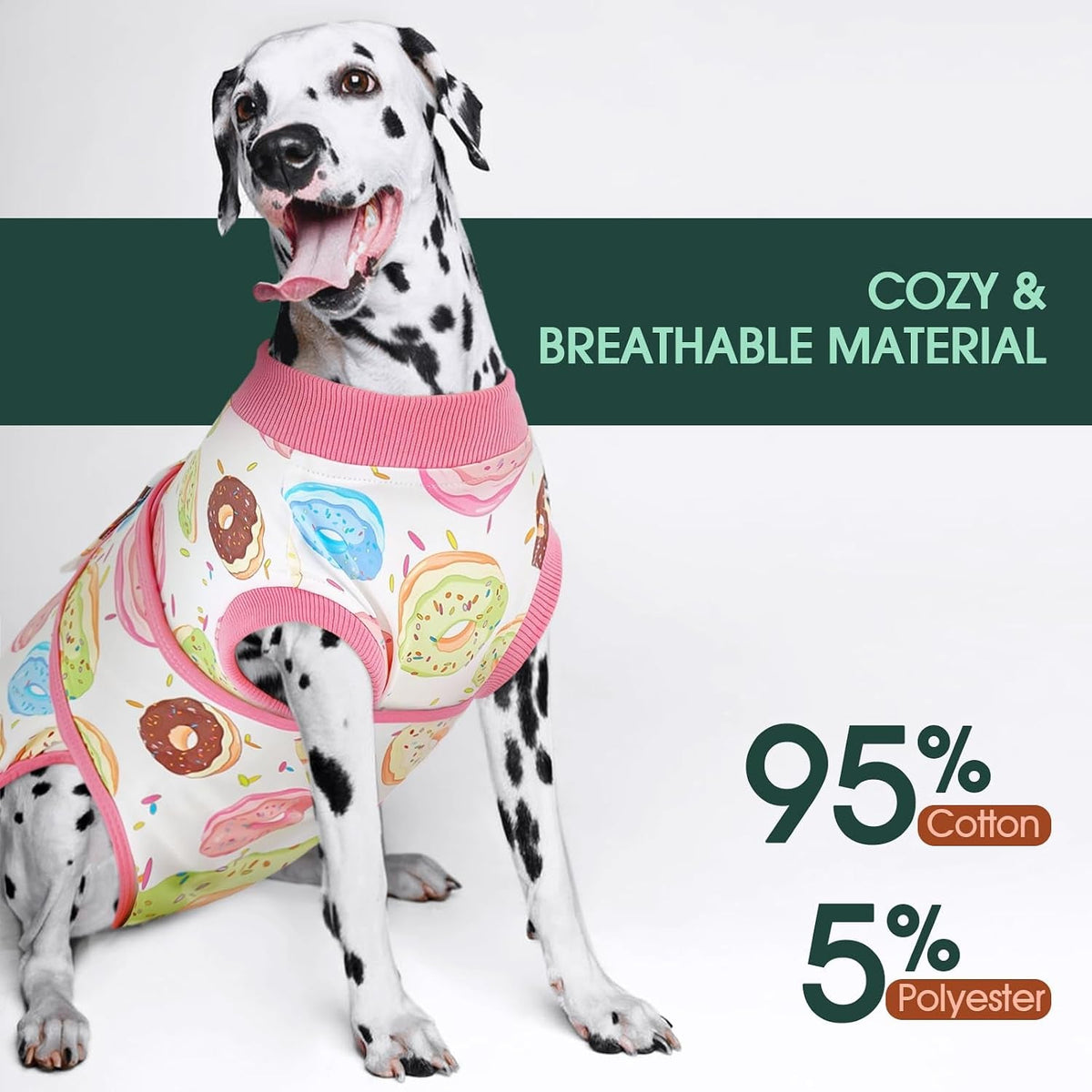 Dog Recovery Onesie Suit After Surgery – 4 Colors, XS–2XL