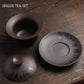 180ml Vintage Purple Clay Gaiwan – Handmade Chinese Lidded Teacup