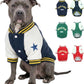 Warm Dog Varsity Jacket Heavyweight Fleece Pet Coat Small-4XL