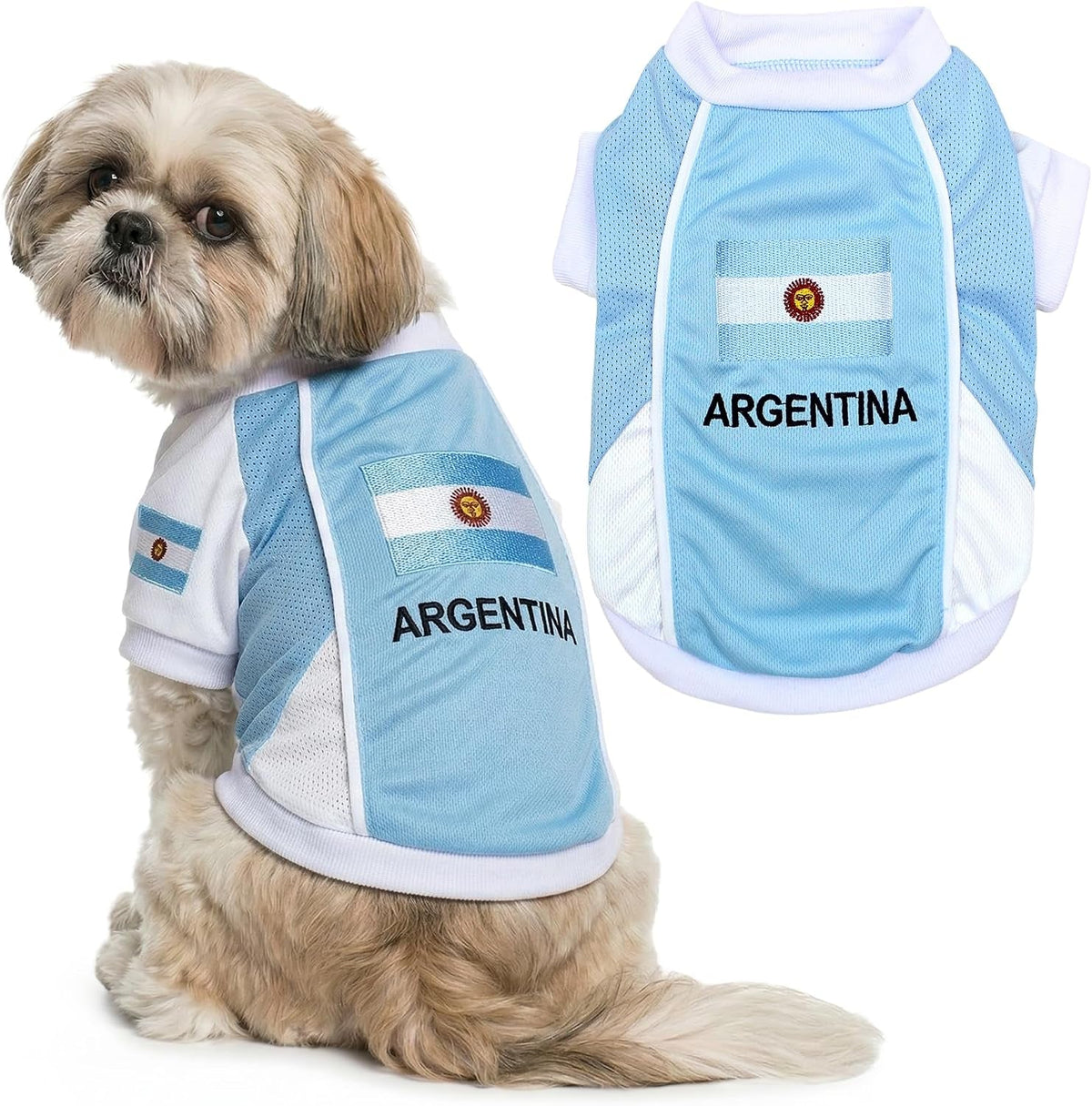 Parisian Pet Breathable Mesh Soccer Jersey for Dogs, XS–5XL