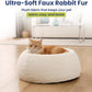 Orthopedic Cat & Small Dog Bed – Memory Foam, Faux Fur