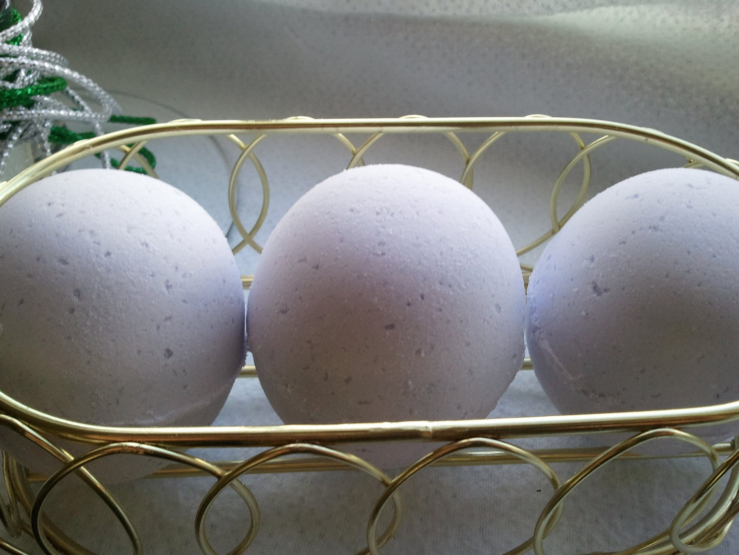 3 bath bombs 5 oz each (Lavender) individually wrapped, bath fizzies, great for dry skin