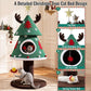 Christmas Cat Tree with Cozy Cat House – 47.2, 60 & 63 Inch