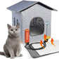 Elevated Heated Cat House for Indoor & Outdoor Cats