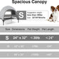 Elevated Outdoor Dog Bed with Canopy Cooling Pet Cot Camping Tent