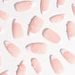Romántico francés | Uñas postizas suaves y duraderas