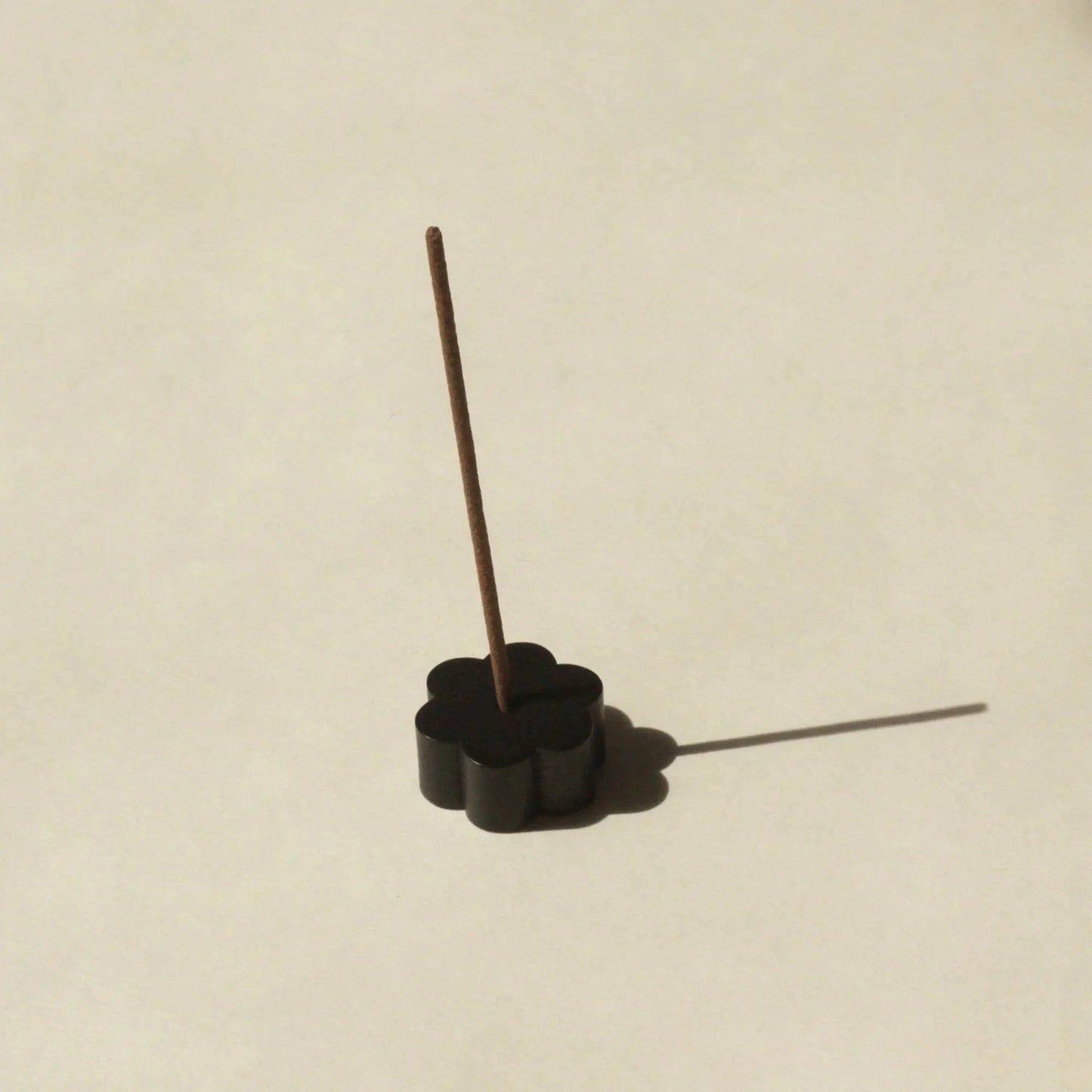 Flower Black Brass Incense Holder