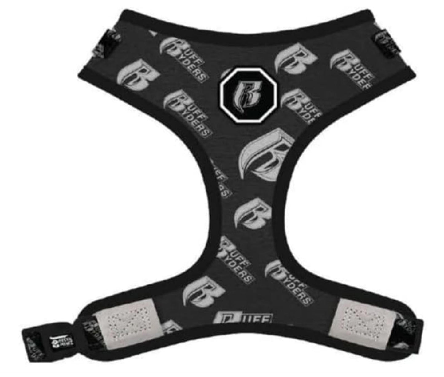FreshPawz Fully Adjustable Harness Breathable/Reflective Size MEDIUM Black