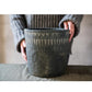 Black Pottery Cement Planter