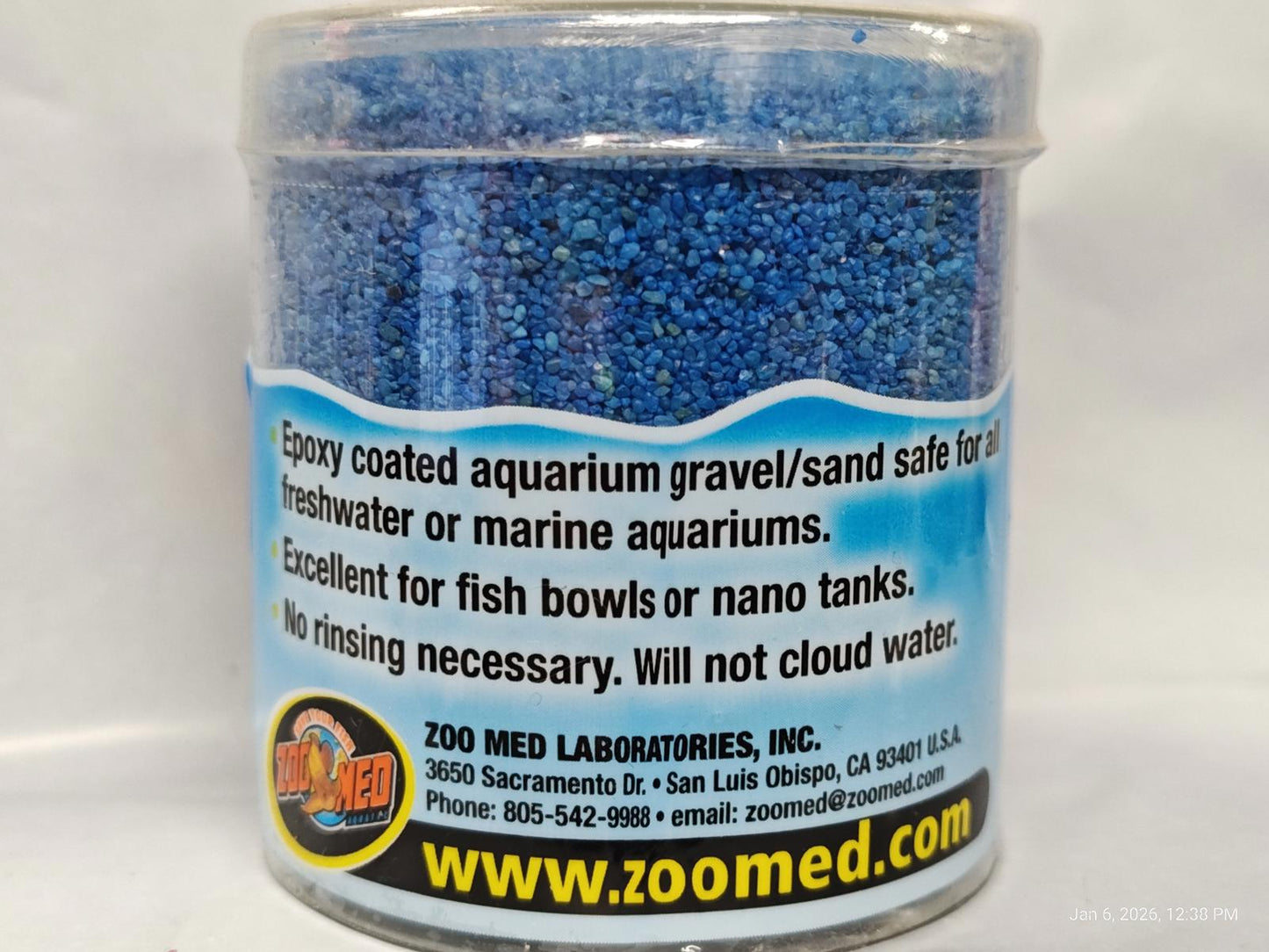 Blue Sand 8 ounce Aquarium Substrate  Accents Fish Tanks