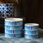 Blue Print Ceramic Vase Planter in Various Patterns