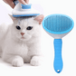Cepillo carda autolimpiante para perros, gatos y conejos