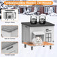 Elevated Insulated Heated Cat House with Escape Door, Standard