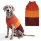 Color Block Cable Knit Dog Sweater – Turtleneck Pullover XS–XL