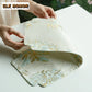 Golden Silk Pear Flower Tea Mat Double-sided Zen Tea Flag Tea Table Mats Creative Drink Coaster Dinner Table Cloth Mat Teaware