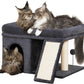 Cat Tree for Large Cats 24in Tower with Perch Condos Scratching Post
