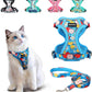Cat Harness and Leash Set Escape Proof Reflective Adjustable Vest