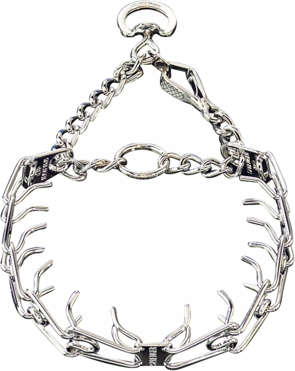 Chrome-Plated Steel Dog Training Prong Collar with Quick Release – 3 Sizes