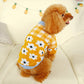 Bowknot Dog Clothes Cat Costume Hollow Knit Dog Sweater