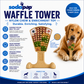 Waffle Tower Juguete Masticable y de Enriquecimiento de Nylon | 2 en 1 para Masticadores Agresivos | SodaPup