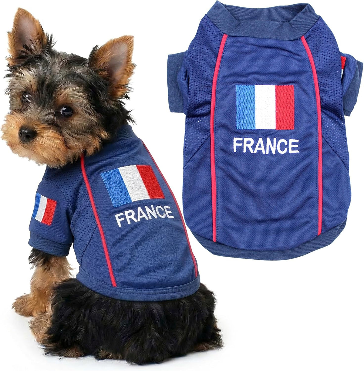 Parisian Pet Breathable Mesh Soccer Jersey for Dogs, XS–5XL