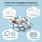 LE SURE Donut Dog Bed – 7 Sizes, 5 Patterns