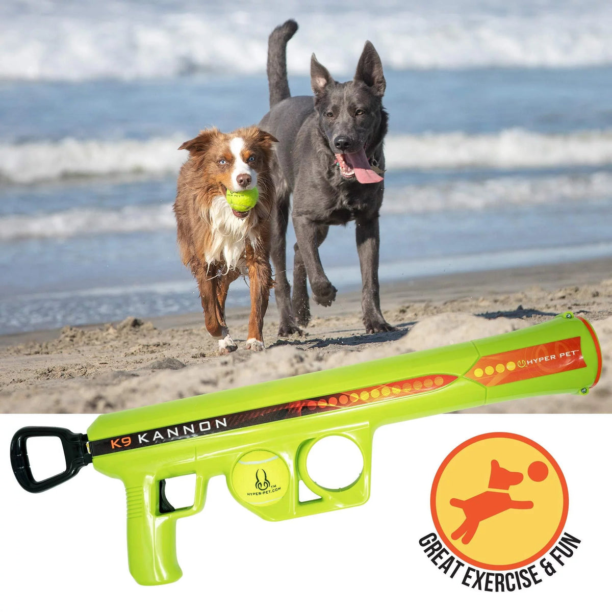 Lanzador de pelotas de tenis para perros K9 Kannon