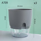 Automatic Water-Absorbing Flower Pot Plastic Resin Transparent Flower Pot