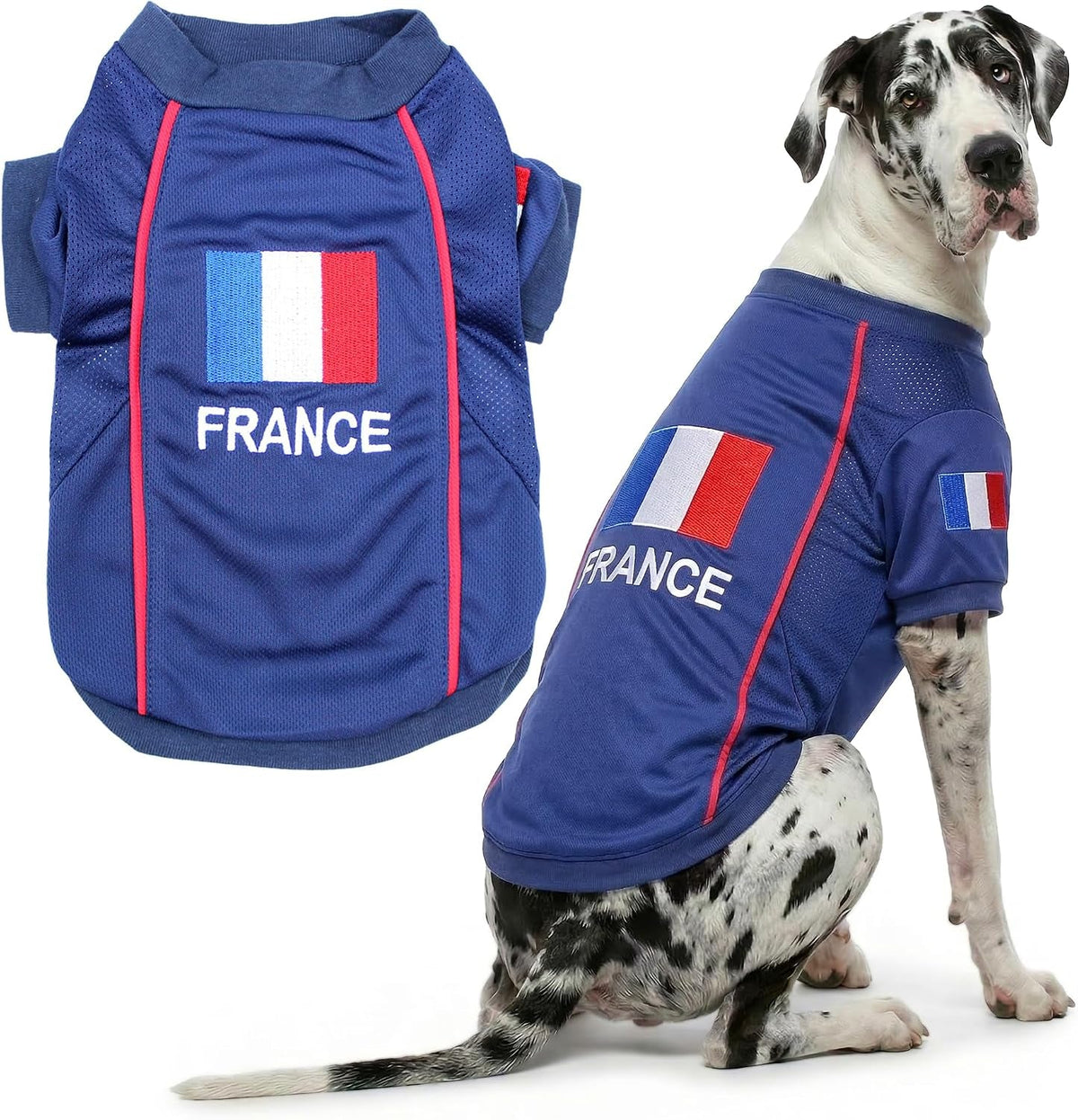 Parisian Pet Breathable Mesh Soccer Jersey for Dogs, XS–5XL