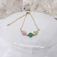 LIDERAR CON AMOR-Conjunto de joyas de kunzita, aventurina verde y prehnita