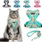 Cat Harness and Leash Set Escape Proof Reflective Adjustable Vest