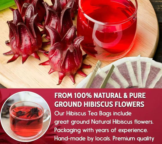 High-Quality Hibiscus Tea – Premium Crimson Herbal Infusion