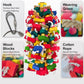 Large Bird Toy Bundle Parrot Chew Toys Natural Wood Cotton Macaw Cockatoo